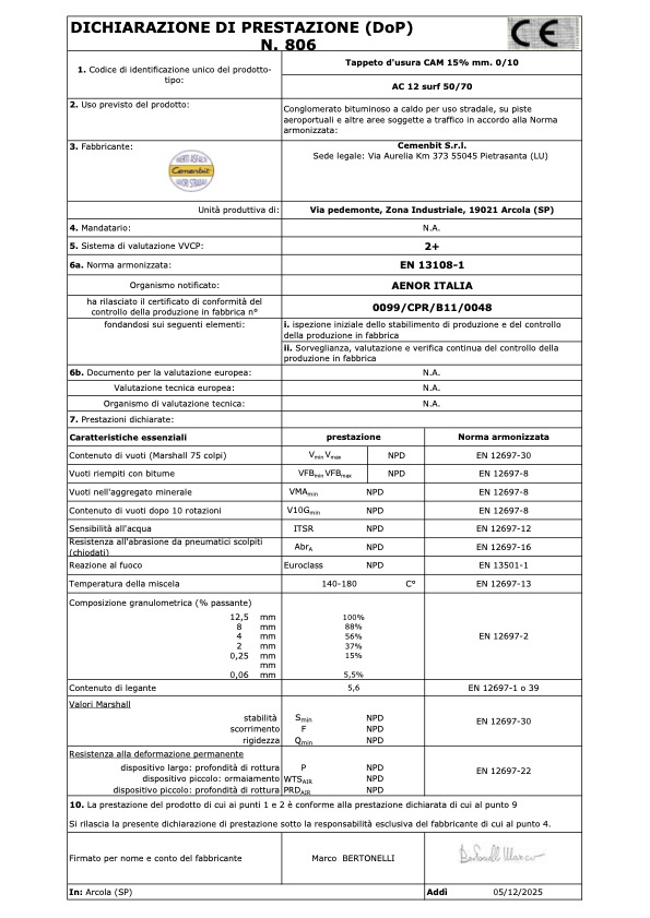 DoP 806-Tappeto 0-10